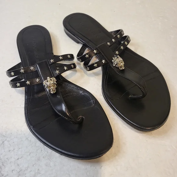 Alexander Mcqueen🔥🔥4X HOST PICK🔥🔥 Studded Flip Flops - Picture 2 of 16